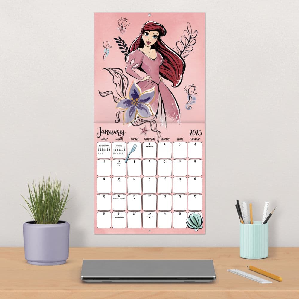 Disney Princess 2025 Wall Calendar Fourth Alternate Image width=&quot;1000&quot; height=&quot;1000&quot;