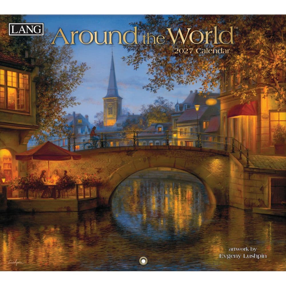 Around the World 2027 Wall Calendar by Evgeny Lushpin