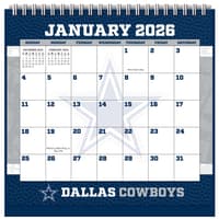 image NFL Dallas Cowboys 2026 Easel Desk Calendar Main Product Image