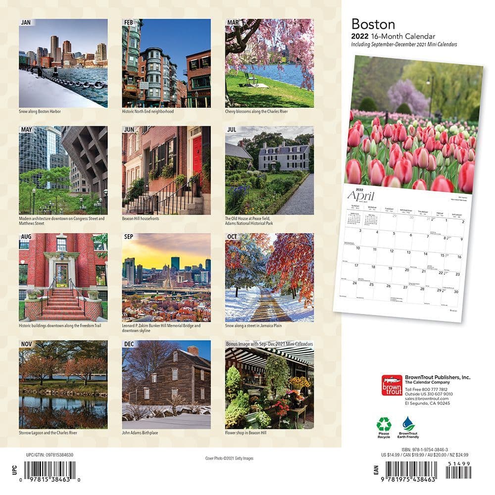 Boston 2022 Wall Calendar - Calendars.com