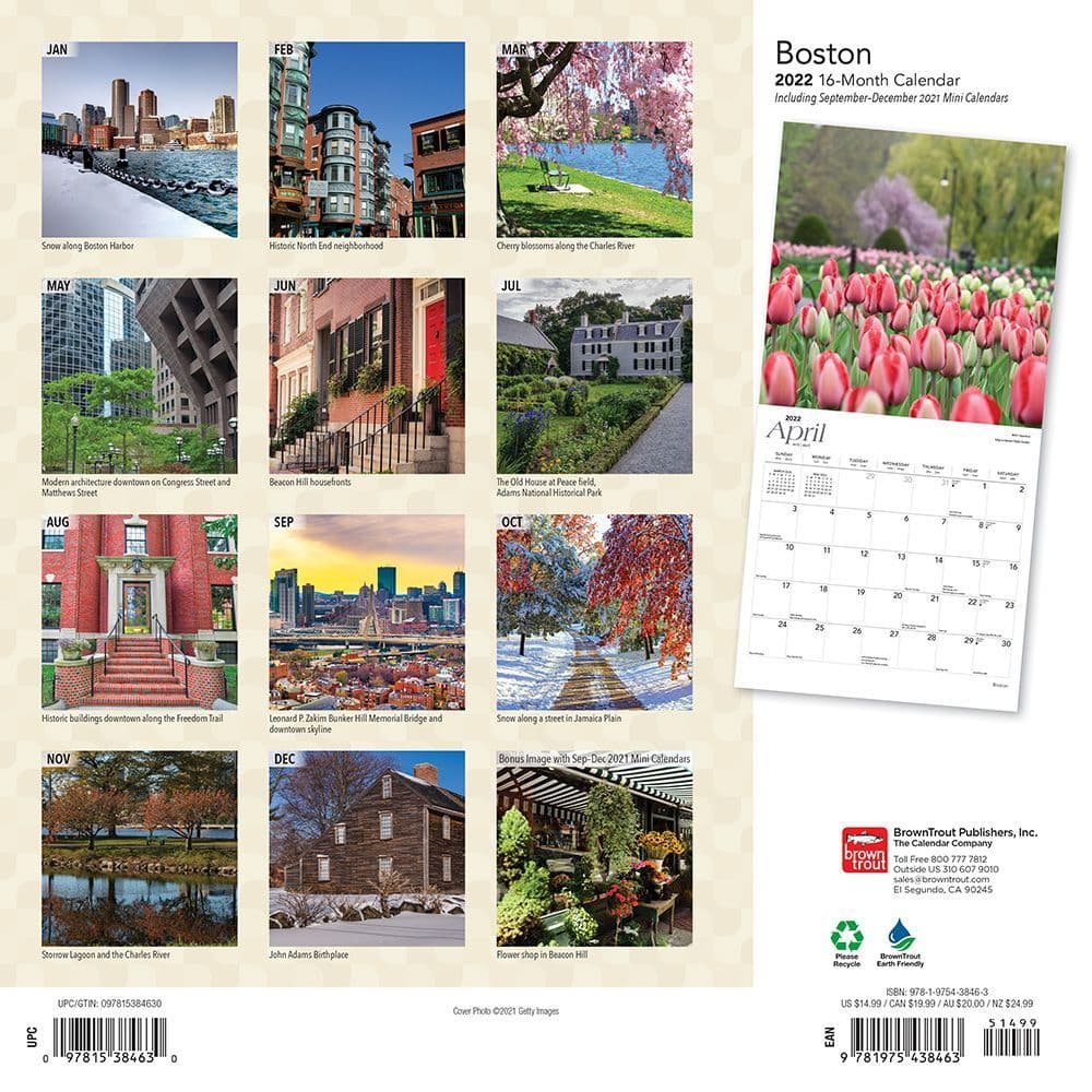 Boston 2022 Wall Calendar - Calendars.com