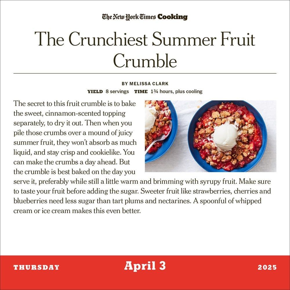 New York Times Cooking 2025 Desk Calendar First Alternate Image width=&quot;1000&quot; height=&quot;1000&quot;