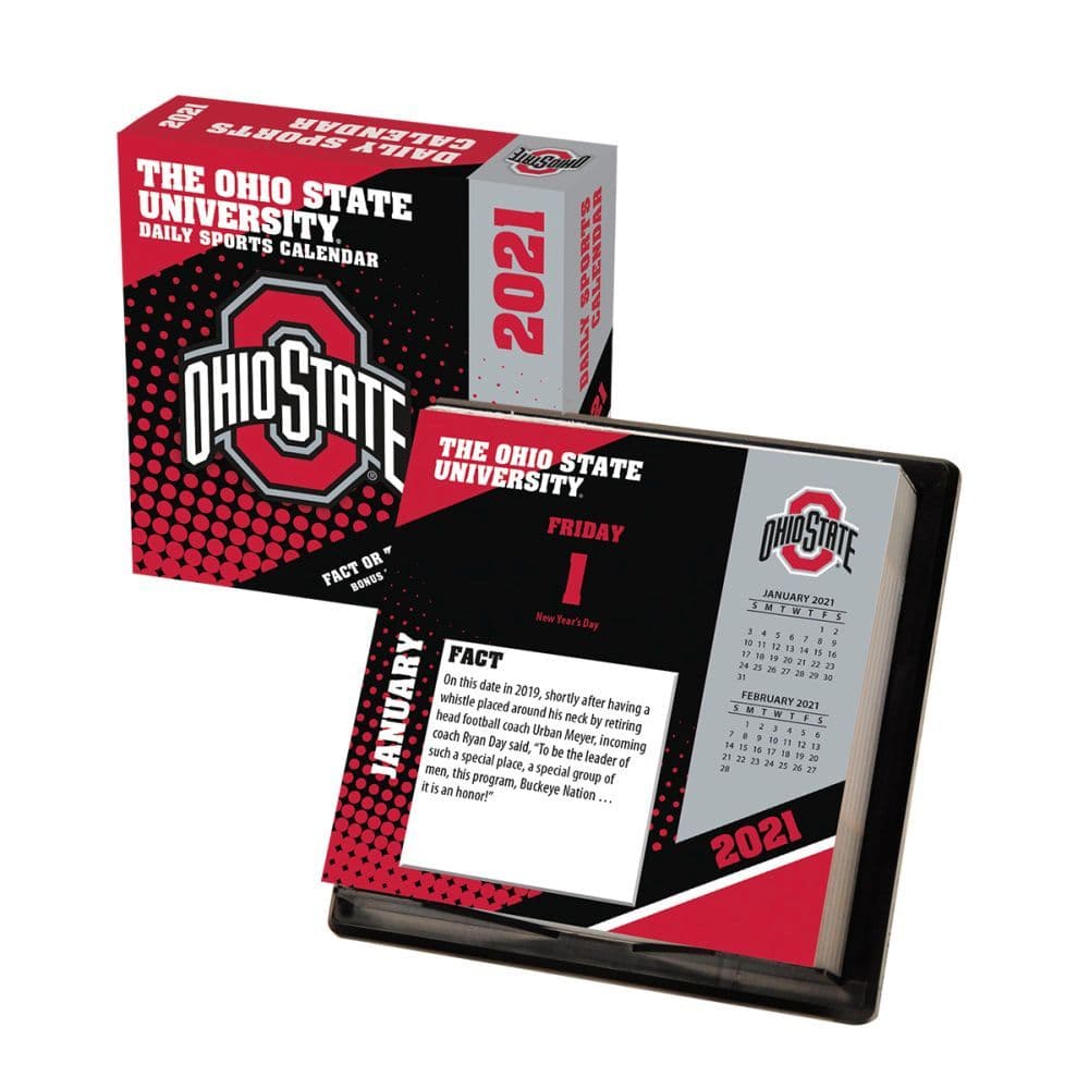 Ohio State Buckeyes 2021 Desk Calendar - Calendars.com