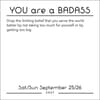 image You Are a Badass 2027 Desk Calendar Fifth Alternate Image