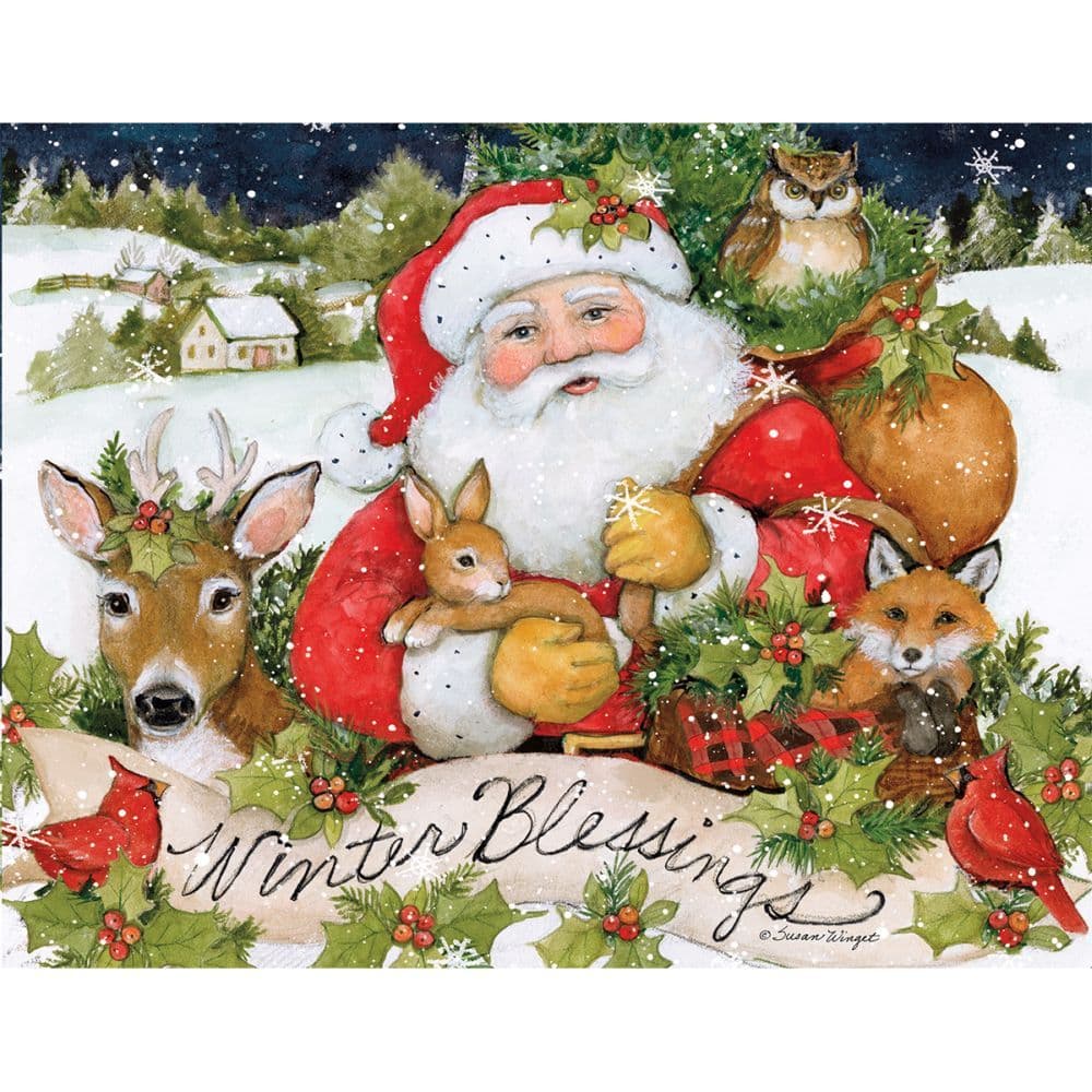 Magic Of Christmas Assorted Boxed Christmas Cards 18 Pack W Decorative Box By Susan Winget Calendars Com