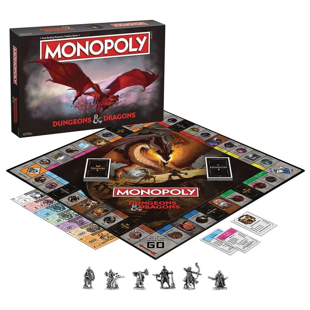 Dungeons &amp; Dragons Monopoly Game Main Product Image