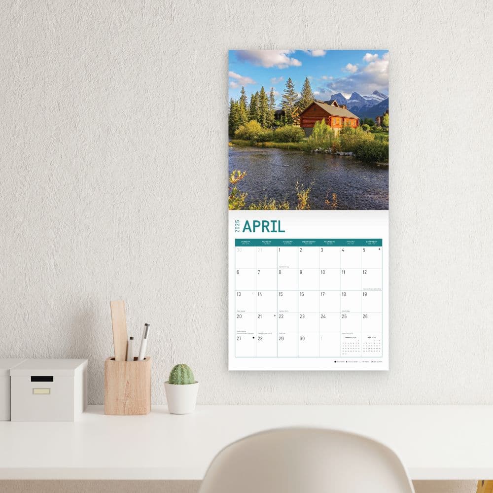 Cabins 2025 Wall Calendar