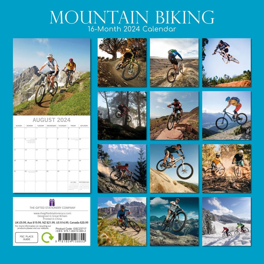 Mountain Biking 2025 Wall Calendar