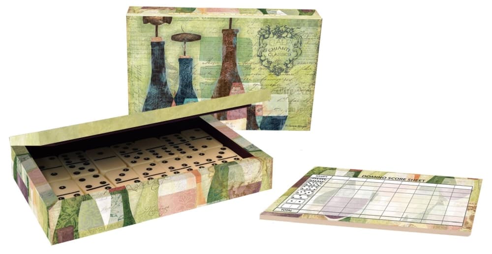 Bottles & Glasses Domino Set by Susan Winget Main Image