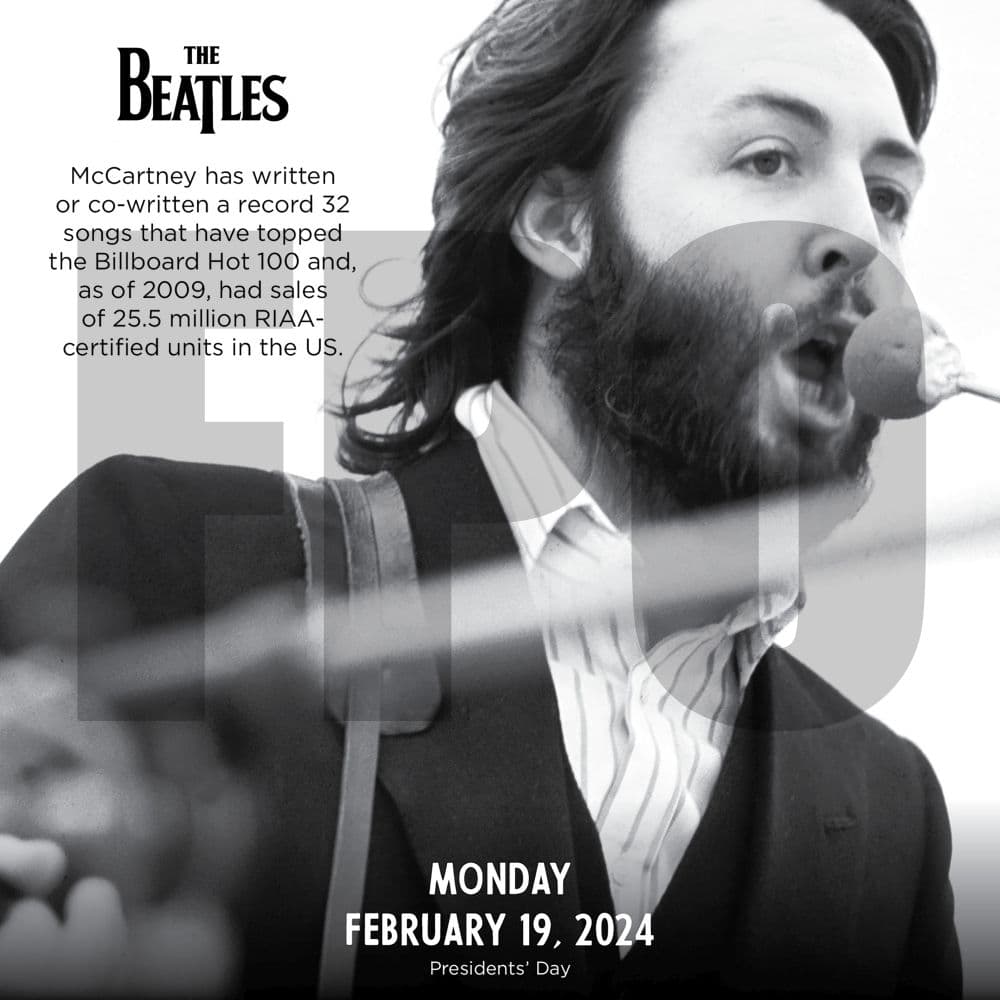 Beatles 2024 Desk Calendar