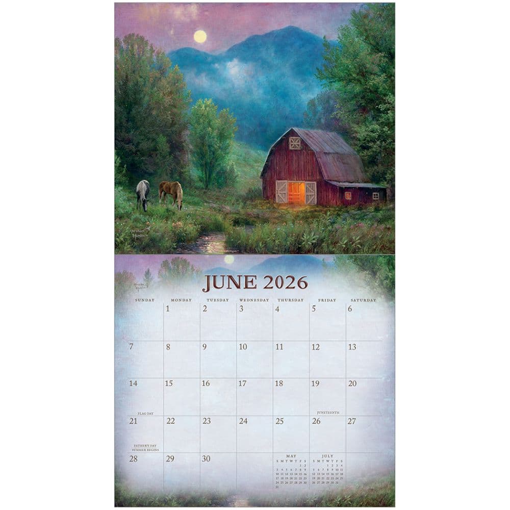 Four Seasons by Abraham Hunter 2026 Wall Calendar Second Alternate Image