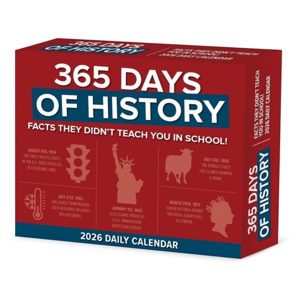 365 Days of History 2026 Desk Calendar Main Product Image