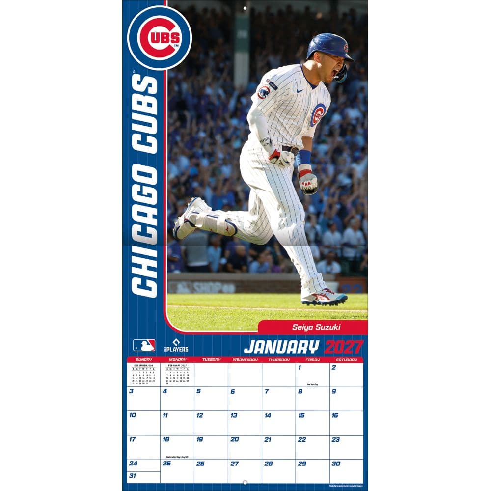 MLB Chicago Cubs 2027 Wall Calendar Third Alternate Image