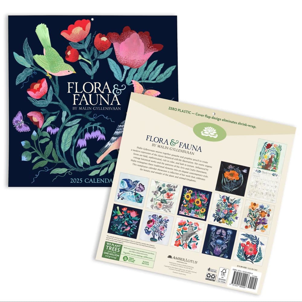 Flora and Fauna 2025 Wall Calendar First Alternate Image