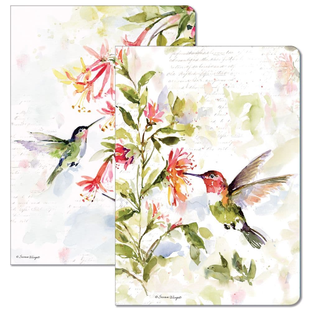 Hummingbird Floral 2 Pack Journals Main