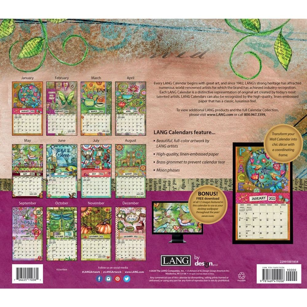 Color My World 2022 Wall Calendar - Calendars.com