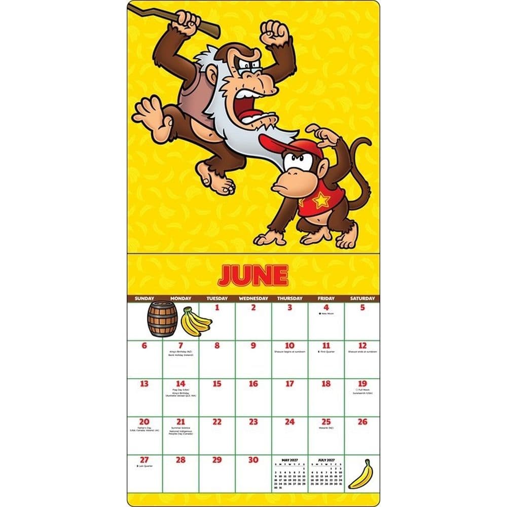 Donkey Kong 2027 Wall Calendar Third Alternate Image