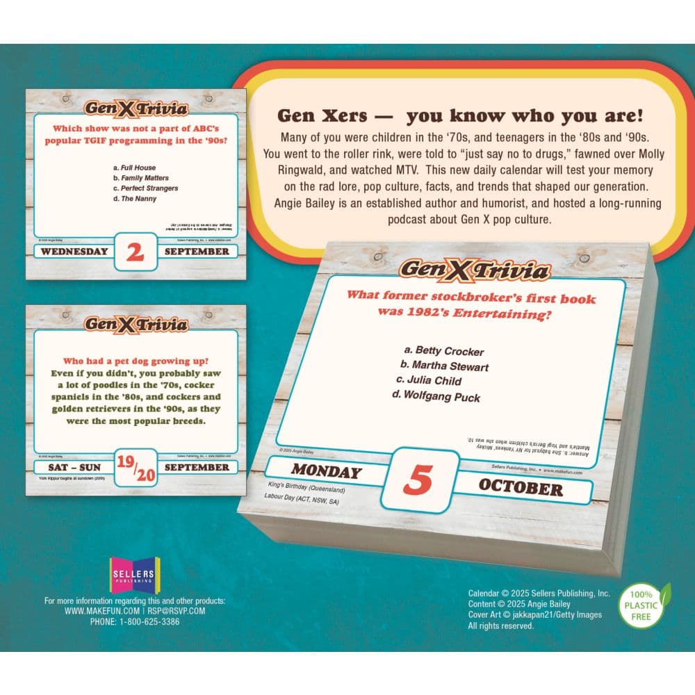 Daily Gen X Trivia 2026 Desk Calendar First Alternate Image