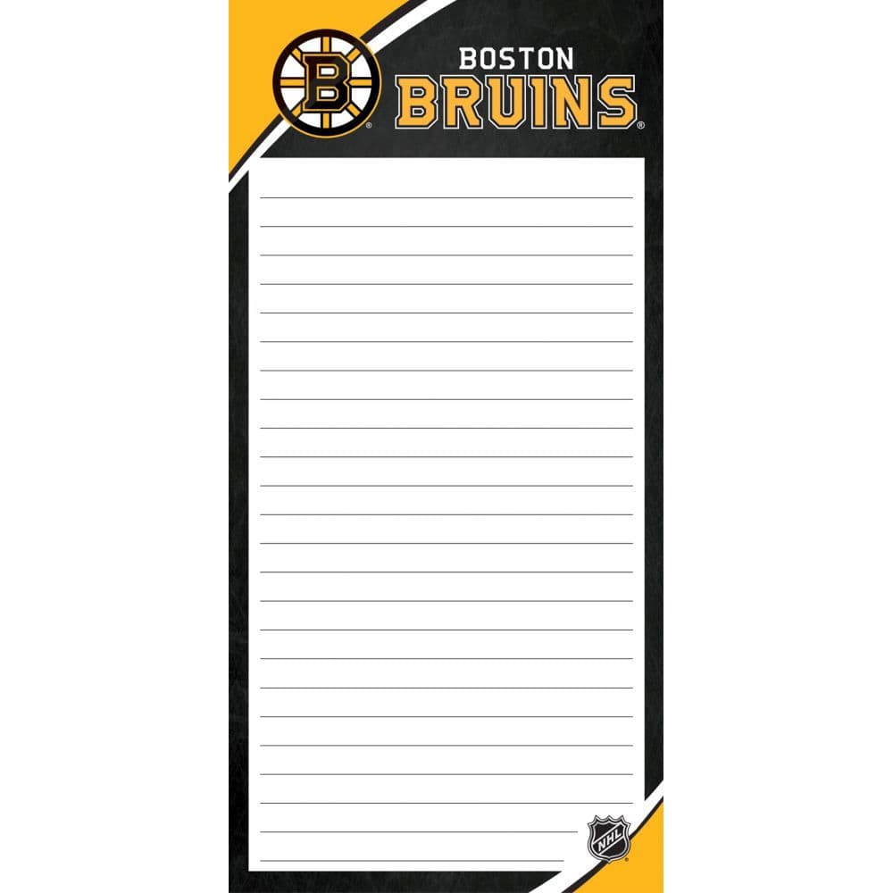 Nhl Boston Bruins 2pack List Pad Main Image