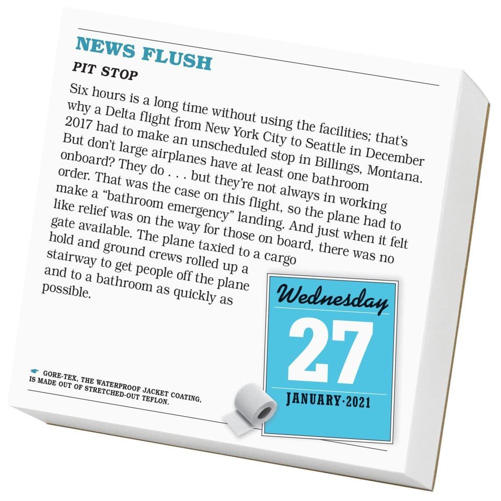Bathroom Reader Desk Calendar