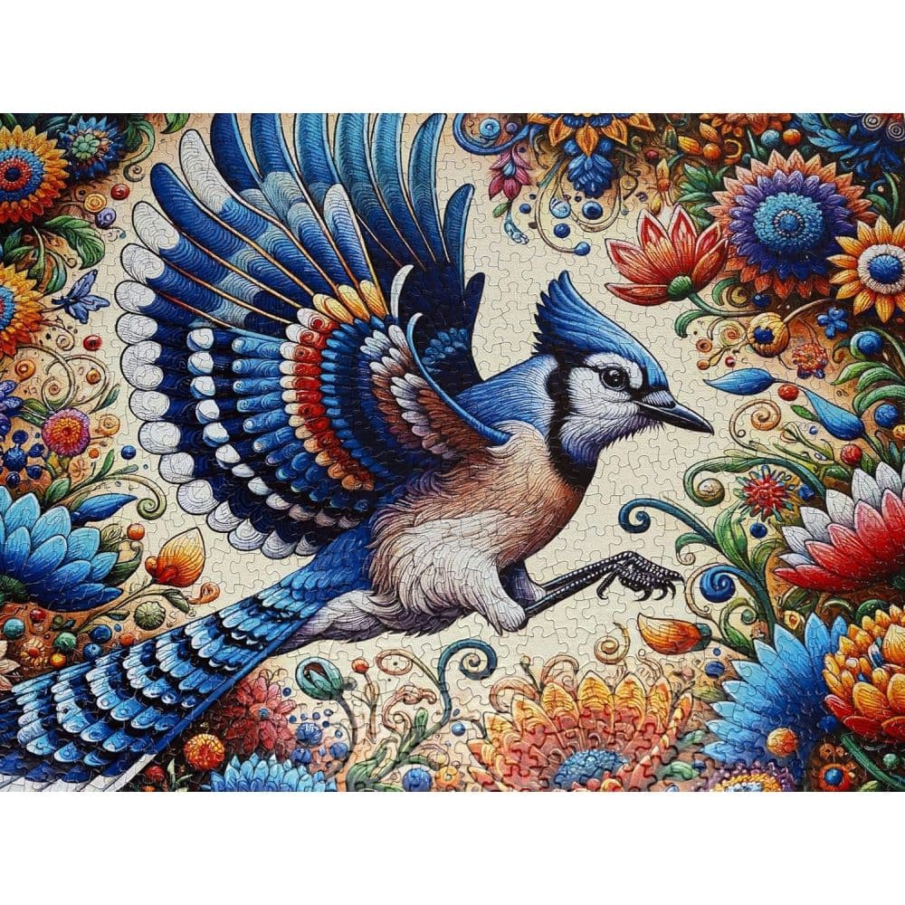 Bluejay in Summer 1000 Piece Puzzle First Alternate Image
