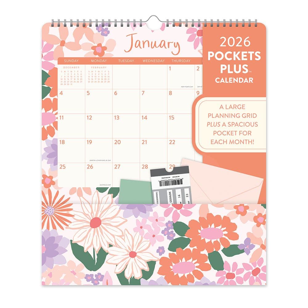 Secret Garden 2026 Pockets Plus Calendar Main Image
