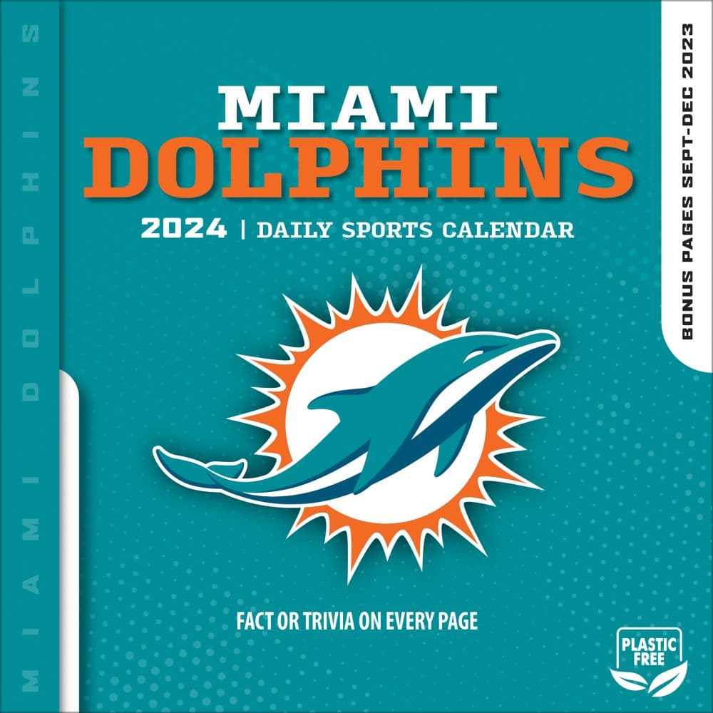 Miami Dolphins 2024 Desk Calendar First Alternate Image width=&quot;1000&quot; height=&quot;1000&quot;