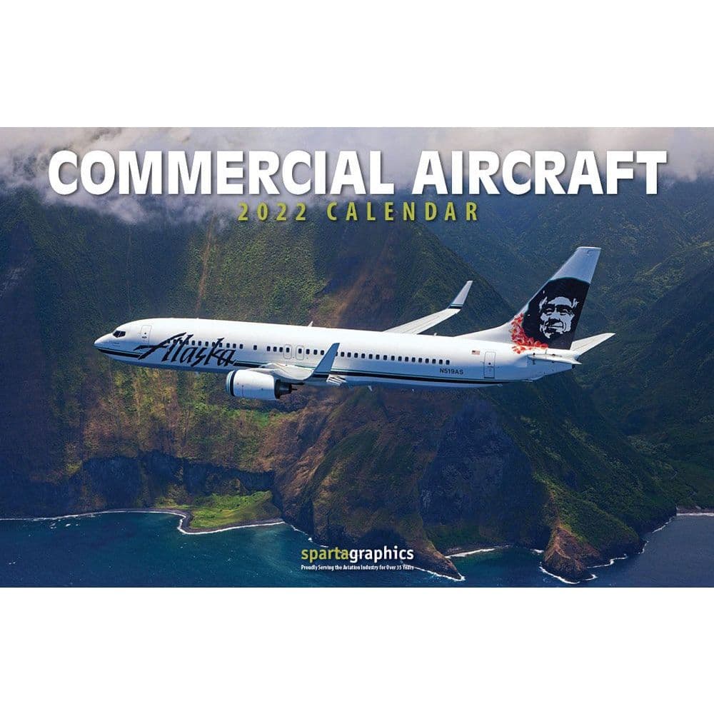 ISBN 9781605551517 CAL1517 Commercial Aircraft 2022 Deluxe Wall
