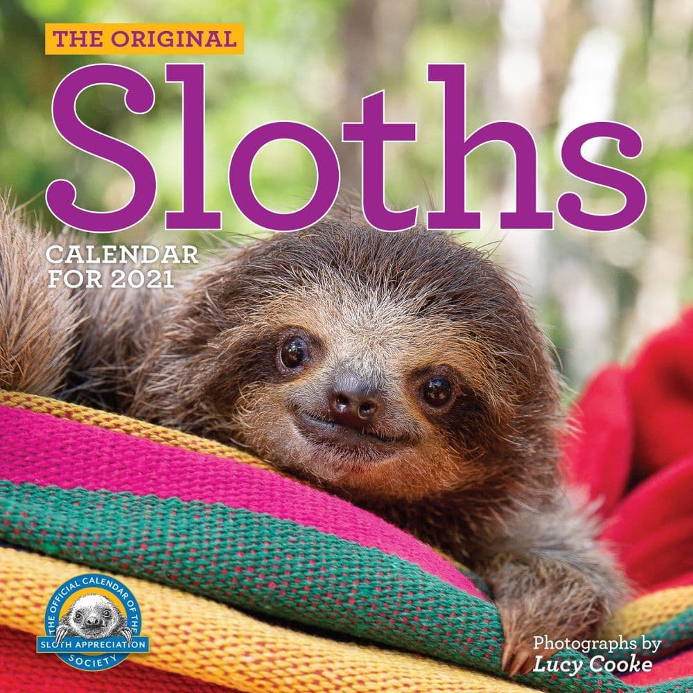 Hanging With Sloths Wall Calendar