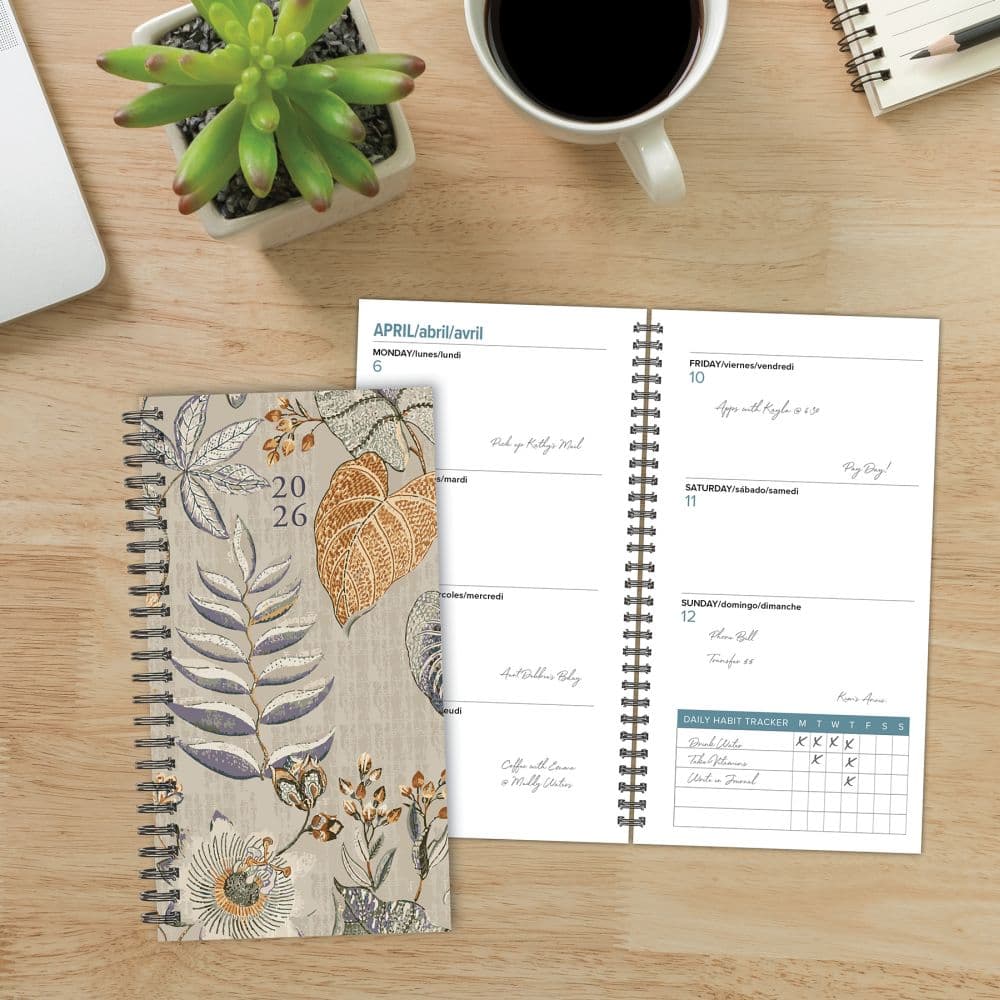 Organic Tapestry 2026 Spiral Weekly Planner Third Alternate Image