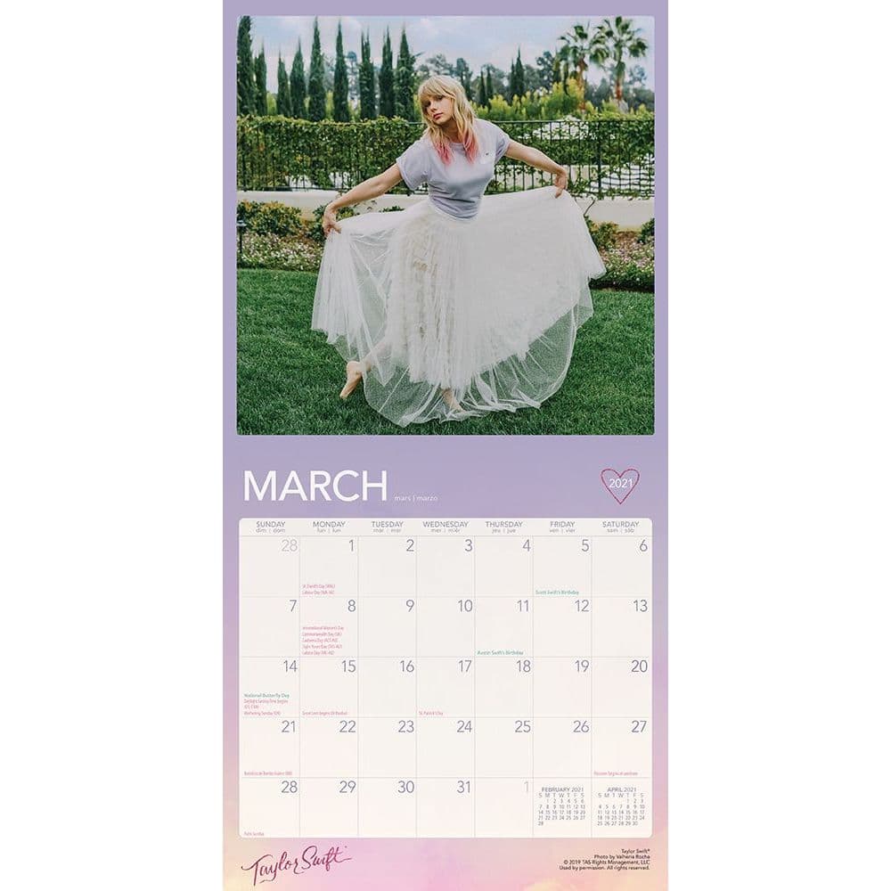 Taylor Swift Mini Wall Calendar