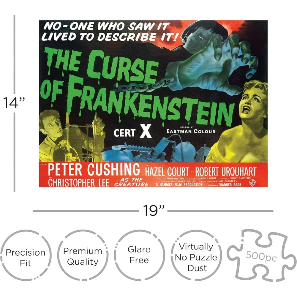The Curse of Frankenstein 500 Piece Puzzle Third Alternate Image