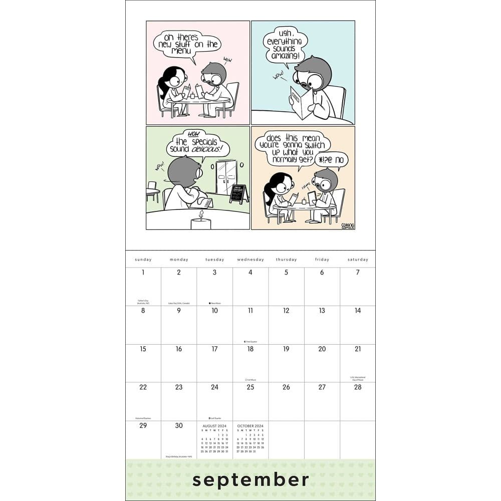 Catana Comics Little Moments 2024 Wall Calendar_ALT4