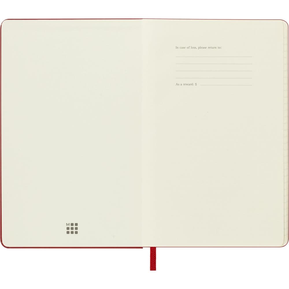 Moleskine Pocket Red Daily Hard Cover 2025 Planner Fourth Alternate Image