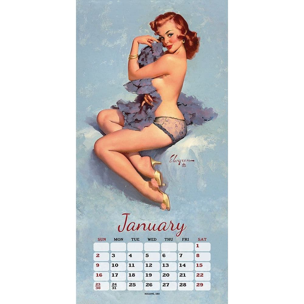 Elvgren Pin Up Girls 2022 Wall Calendar Calendars Com