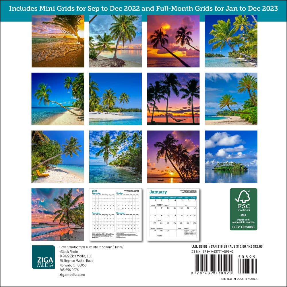 Islands 2023 Mini Wall Calendar - Calendars.com
