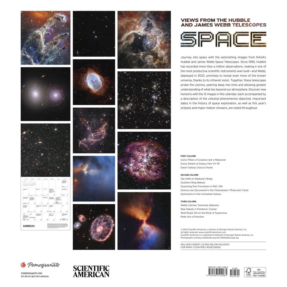 Hubble Calendar 2025