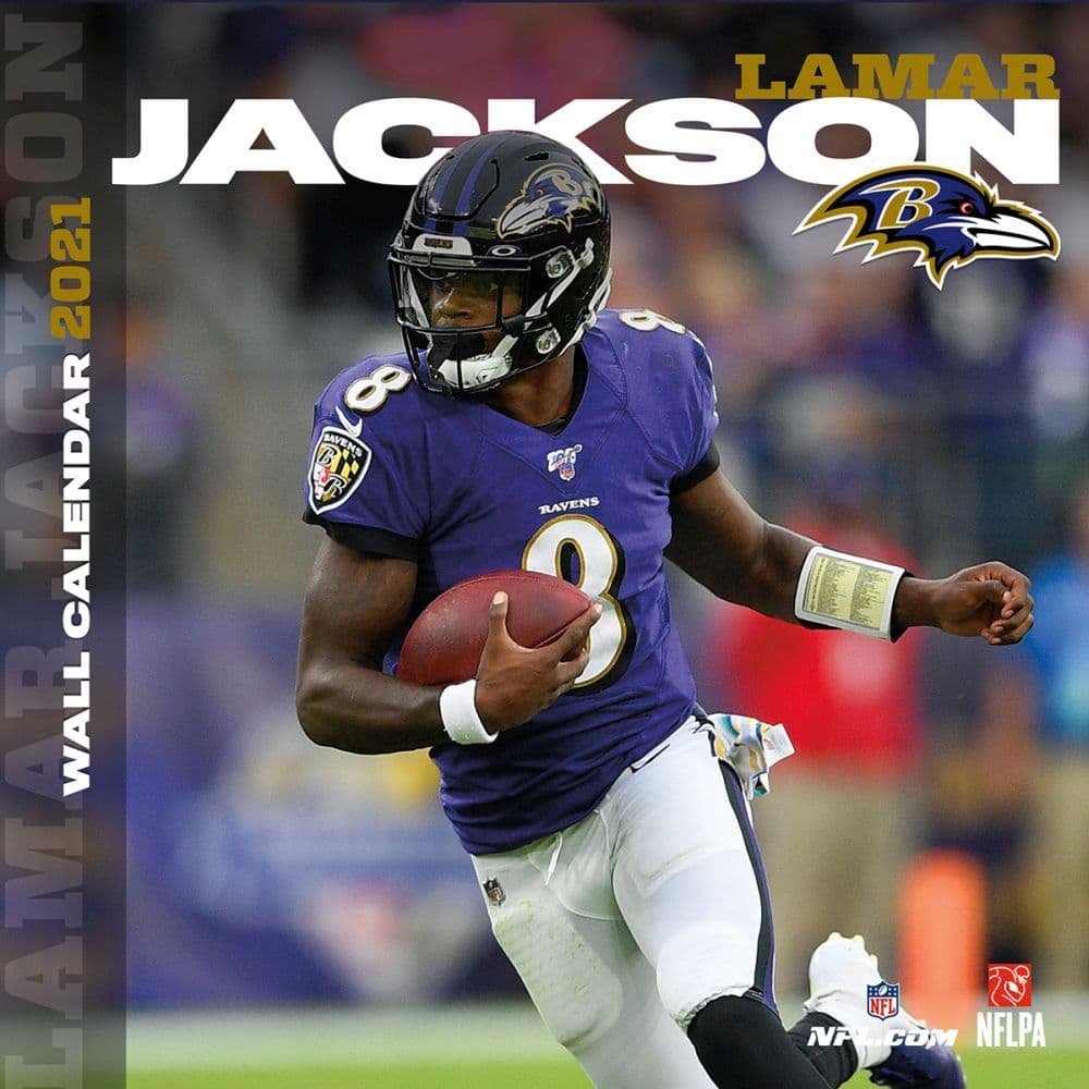 NFL Lamar Jackson Ravens Wall Calendar
