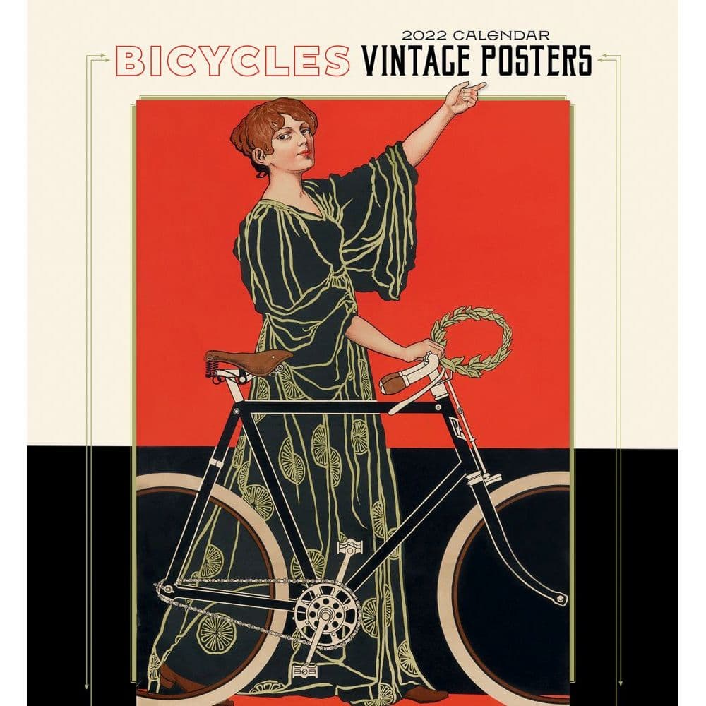 Bicycles Vintage Posters 2022 Wall Calendar