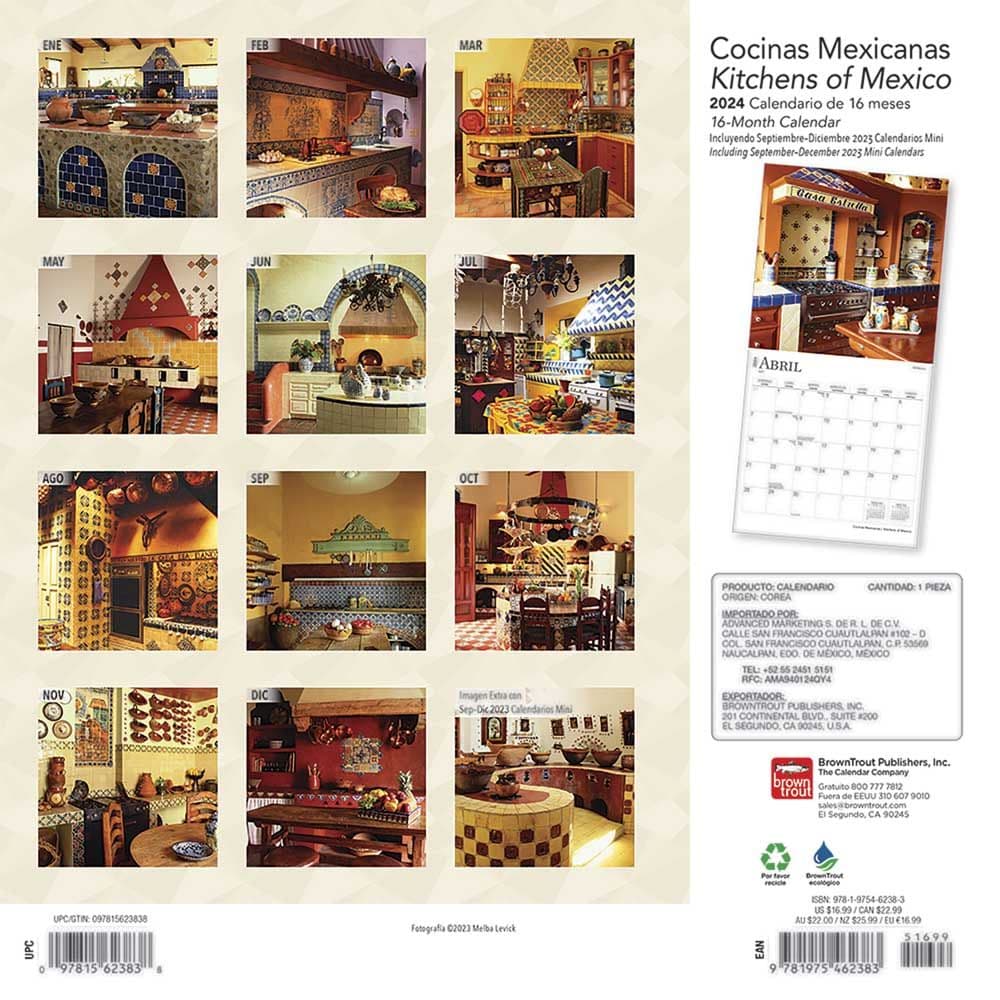 Cocinas Mexicanas 2024 Wall Calendar First Alternate Image width=&quot;1000&quot; height=&quot;1000&quot;