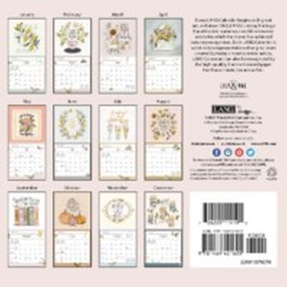 Lang BE Gentle with Yourself 2022 Mini Calendar  w 726225114192 