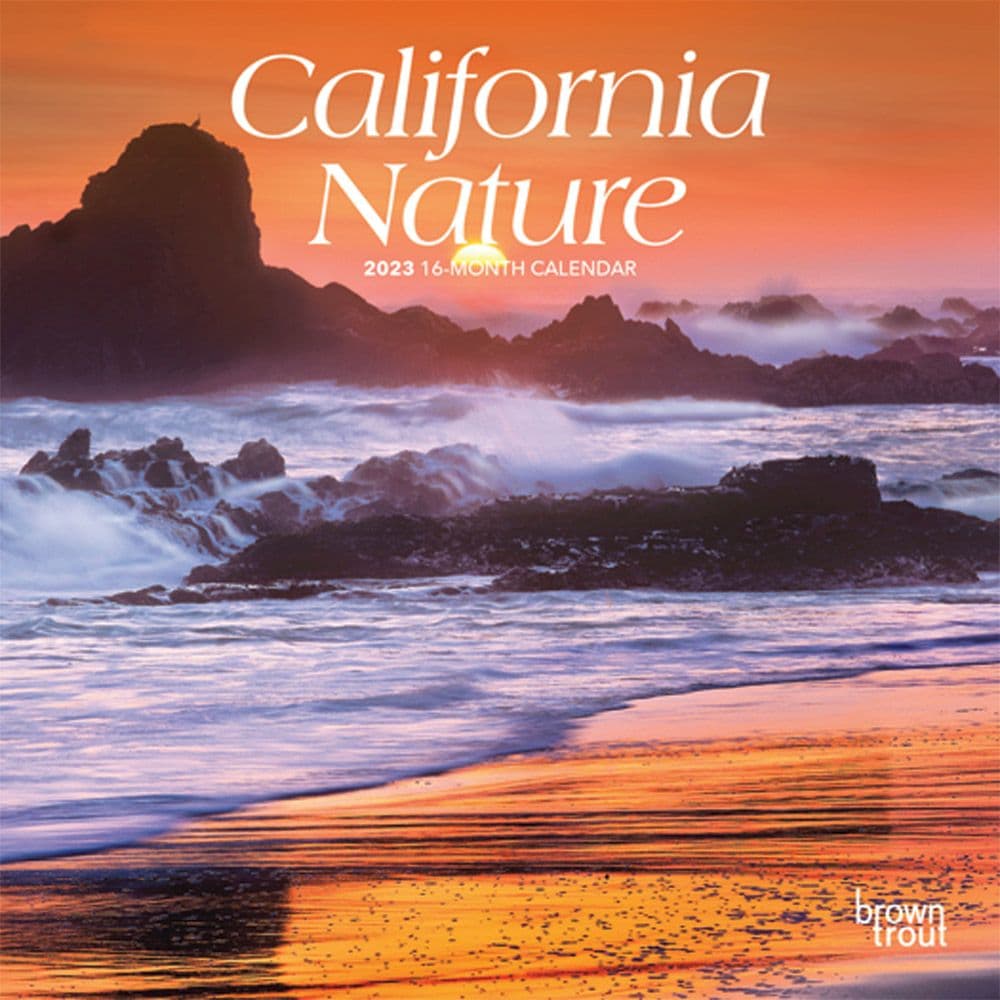 BrownTrout California Nature 2023 Mini Wall Calendar