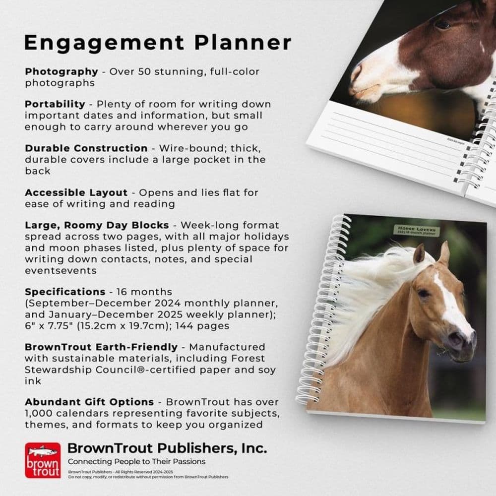 Horses 2025 Engagement Planner Fifth  Alternate Image