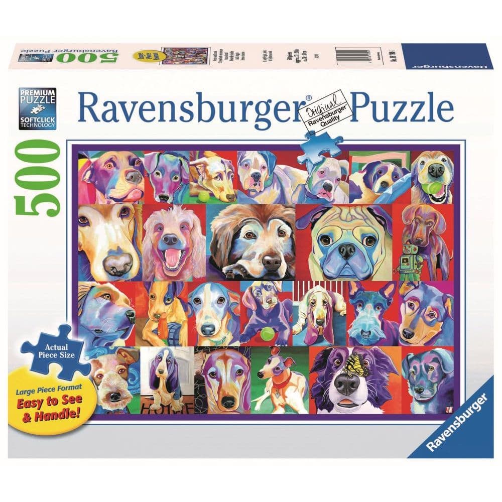 Hello Doggie Lg Format 500pc Puzzle Main Image