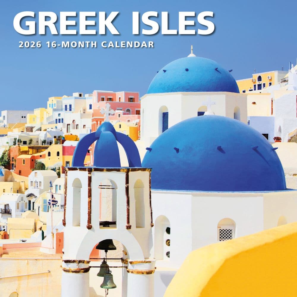 Greek Isles 2026 Wall Calendar  Main Image