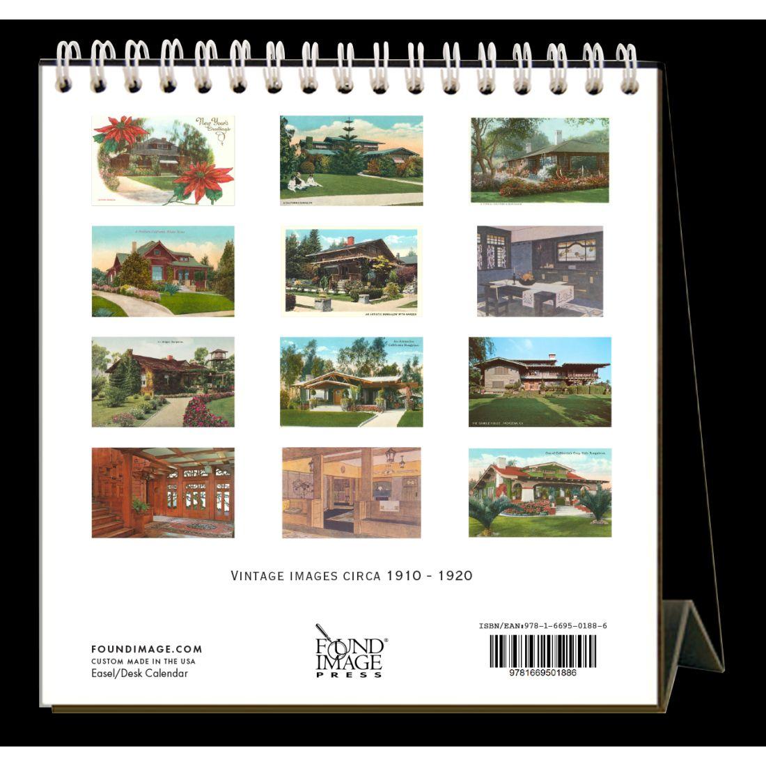 Craftsman Bungalows 2024 Easel Desk Calendar