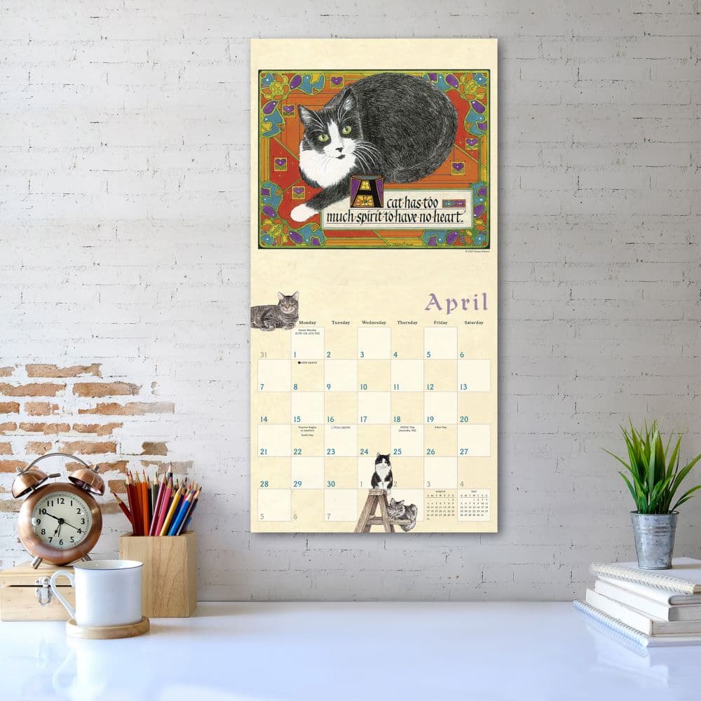 Proverbial Cat 2024 Wall Calendar