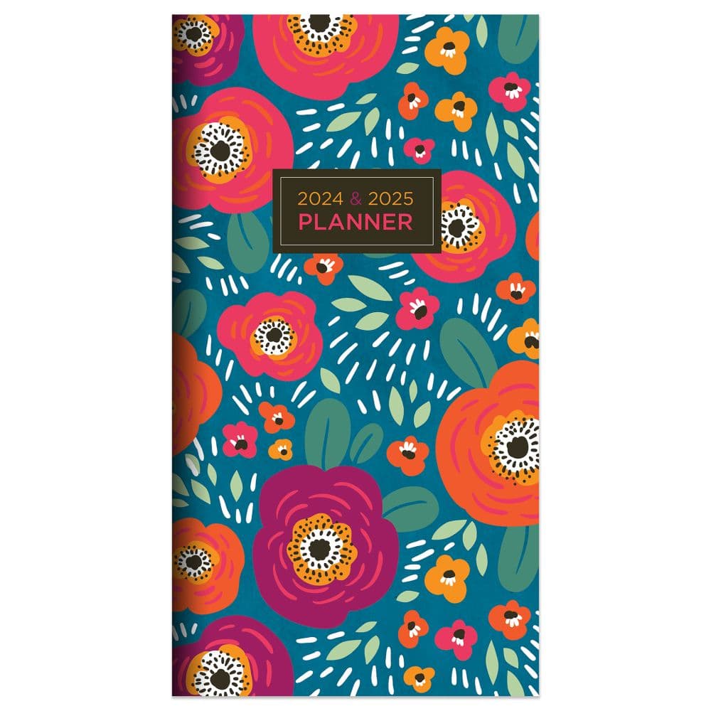 Bright Blooms 2yr 2024 Pocket Planner