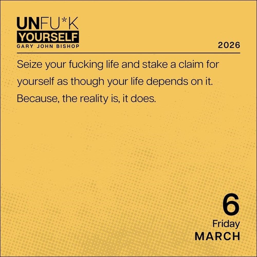 Unfck Yourself 2026 Desk Calendar Fourth Alternate Image