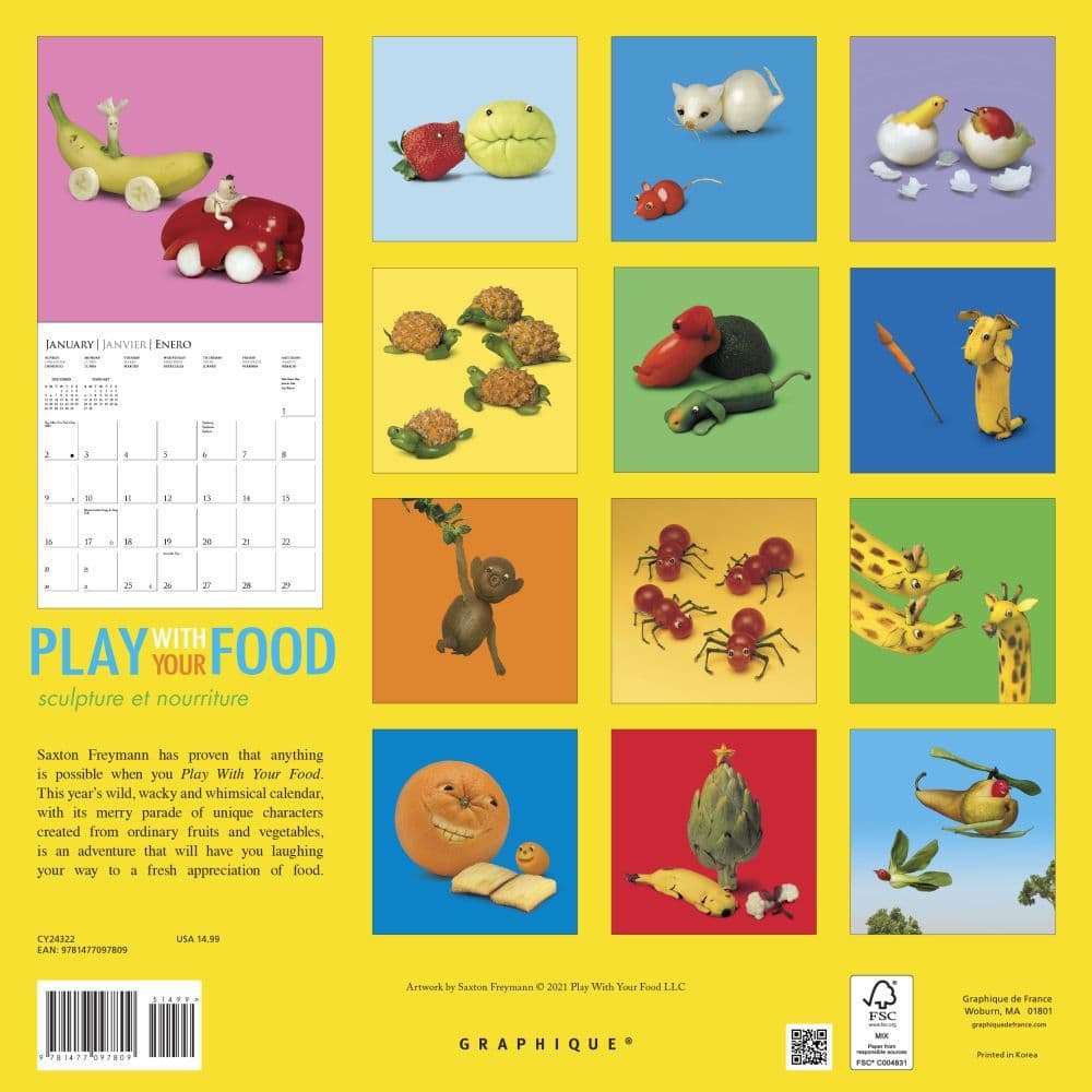 Play With Your Food 2022 Wall Calendar - Calendars.com